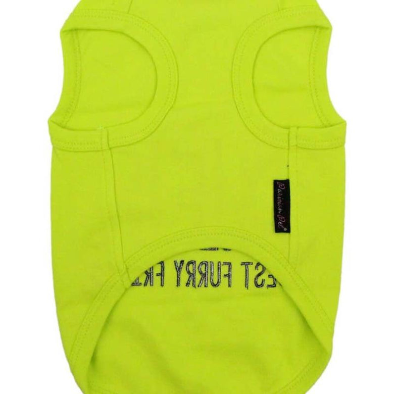 Parisian Pet® Tee's MD B.F.F. Best Furry Friend Lime Green Dog Tee