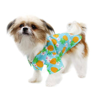 Doggie Design Collared Shirts Hawaiian Pineapple Luau Camp Dog Shirt