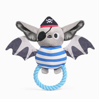 Hugsmart Products Inc Hugsmart Products Inc - HugSmart Pet - Howloween Night | Pirate Bat - Dog Rope Toy