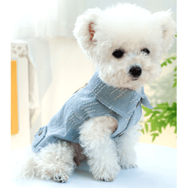 AE - PETCIRCLE dog apparel Denim Pendant Dog Vest