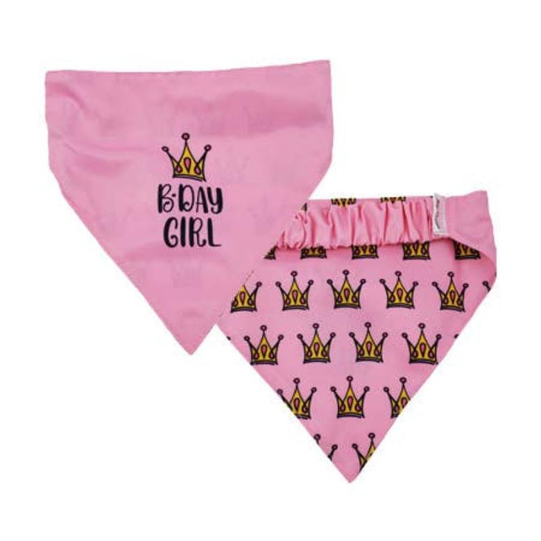 Barker's Bowtique Bandanas XS Birthday Girl Two Sided Dog Bandana