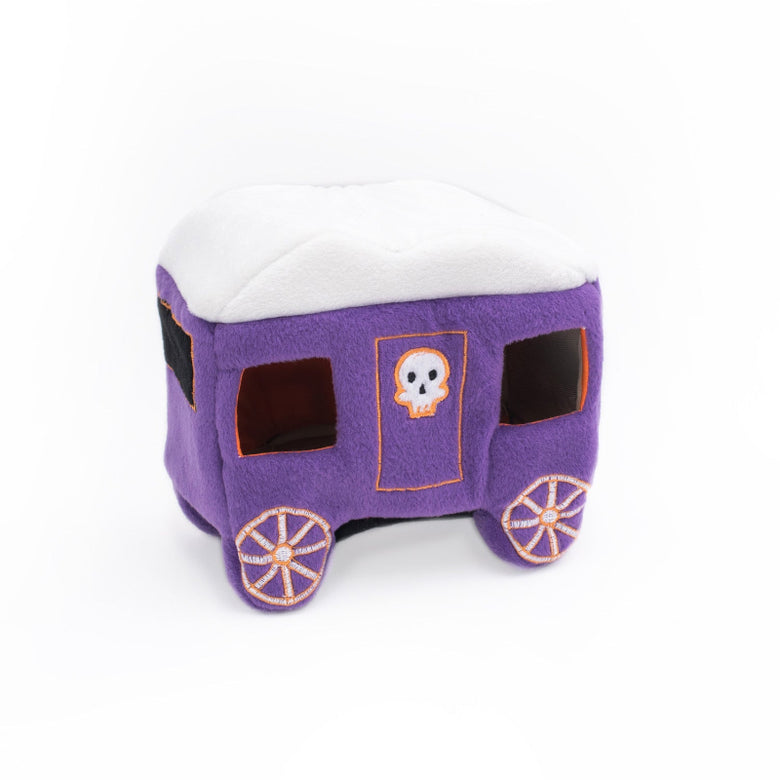 Halloween Burrow Haunted Carriage Interactive Dog Toy Set - 4 Pc