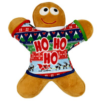 Christmas Ugly Sweater G-Man Plush Squeaky Holiday Dog Toy - 2 Sizes