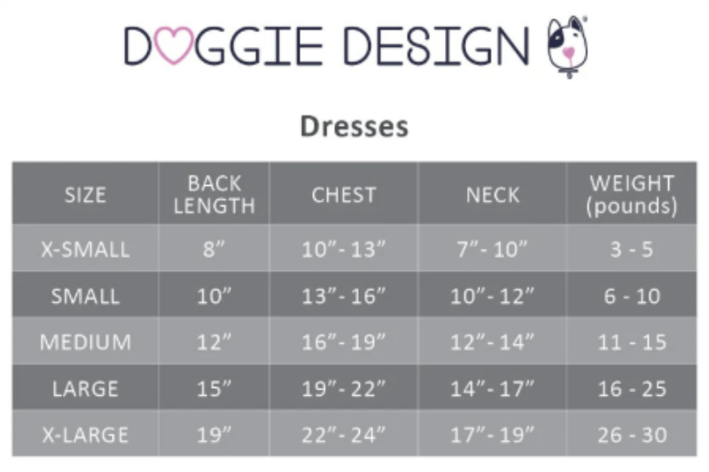 Doggie Design, Inc. Dresses Catching Waves Dog Harness Dress with Matching Leash