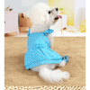 AE Dog Apparel Spring Teal Flower Dot Pet Dress
