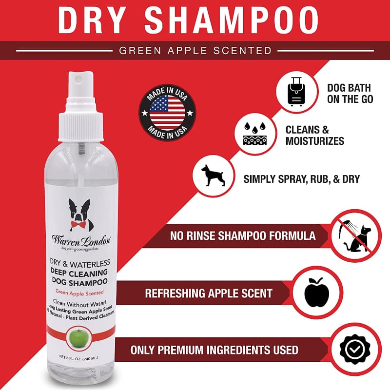 Warren London Dog Shampoo Dry & Waterless Deep Cleaning Shampoo