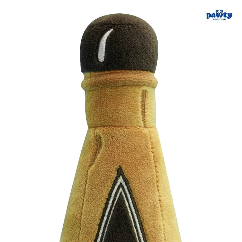 PAWTY Dog Toys dog toys PupDoglio 1996 Bottle It's Pawty Time Plush Squeak Dog Toy
