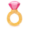 FuzzYard dog toys Diamond In The Ruff Pink Ring Plush Dog Toy