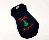 House of FurBaby House of FurBaby - Pet Holiday Dog Shirt | My Furrst Christmas - 2 Colors: Black / XS- 3-6 lbs