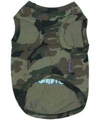 Bug Hunter Green Camo Embroidered Dog T-Shirt