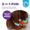 Outward Hound dog toys Big Mouthz Plush Clown Fish Orange Interactive Puzzle Dog Toy