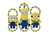 Multipet dog toys Minion Double Tug Rope Plush Squeak Dog Toy - 10"