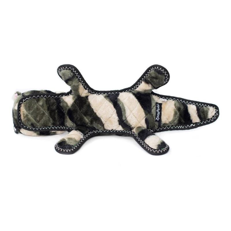 ZippyPaws dog toys Z-Stitch Grunterz Camron the Camo Gator Dog Toy