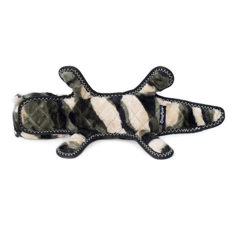ZippyPaws dog toys Z-Stitch Grunterz Camron the Camo Gator Dog Toy