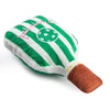 Haute Diggity Dog dog toys Pickleball Paddle Green Stripe Plush Squeaky Dog Toy