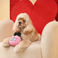 Hugsmart Products Inc Dog Toys Makeup Collection Tail Chaser Perfume Plush Squeak Dog Toy