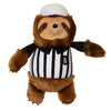 PetShop by Fringe Studio dog toys Sport Rufferee Sloth Plush Squeaky Dog Toy
