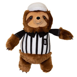 PetShop by Fringe Studio dog toys Sport Rufferee Sloth Plush Squeaky Dog Toy