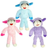 Multipet dog toys Floppy Lamb Chop Plush Squeak Dog Toy - 14" - Blue