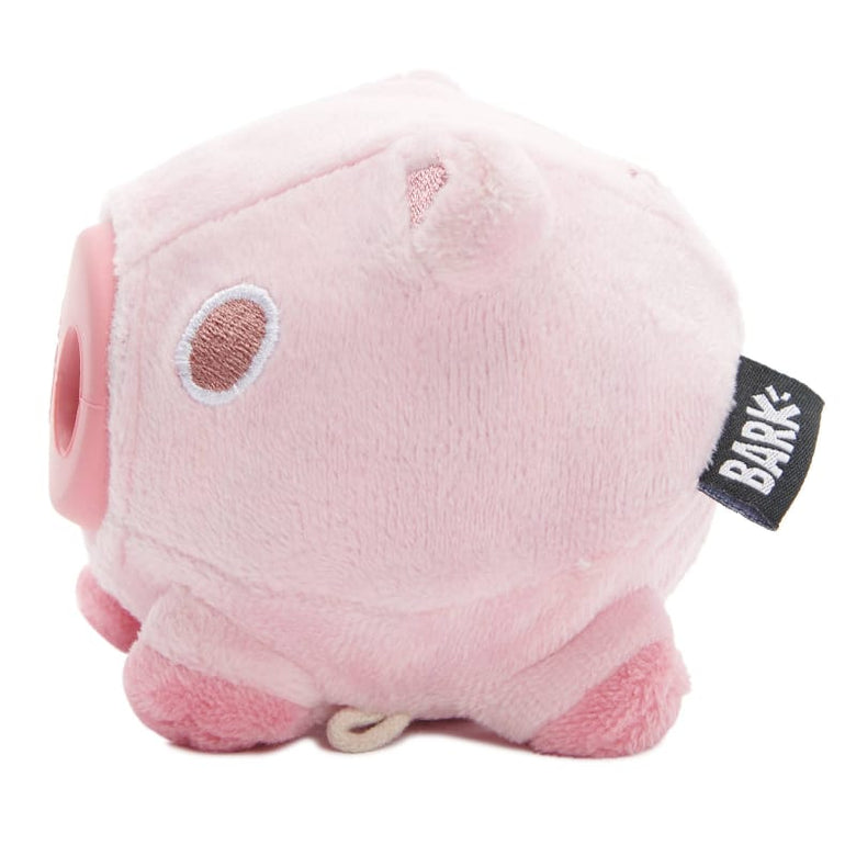 BARK dog toys Hambone Pig Hog Rubber Super Chewer Pink Dog Toy - Med