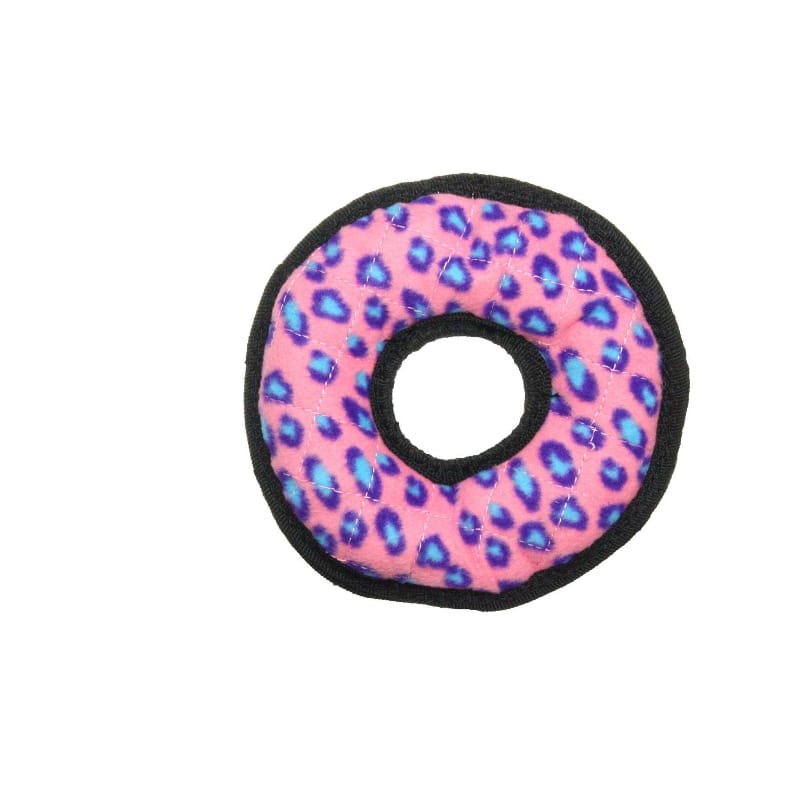 Tuffy Dog Toys - VIP Products dog toys Tuffy Ring Pink Leopard Durable Tough Squeaky Dog Toy Jr