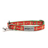 The Worthy Dog COLLARS Gingerbread Bones Christmas Holiday Cat Collar- One Size Fits Most