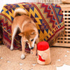 Hugsmart Products Inc Dog Toys Food Party Peanut Butter Jar-Interactive Plush Squeak Dog Toy Set - 4 Pc