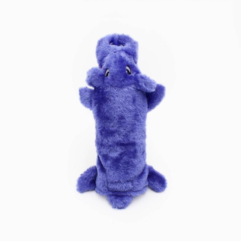 ZippyPaws dog toys Bottle Crusherz Purple Hippo Dog Toy