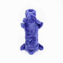 ZippyPaws dog toys Bottle Crusherz Purple Hippo Dog Toy