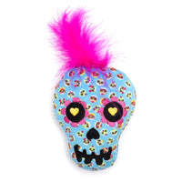 The Worthy Dog Cat Toys Sugar Skull Halloween Plush Cat Toy