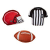 PetShop by Fringe Studio dog toys Whole 9 Yards Football, Helmet, Ref Shirt Plush Squeaky Small Dog Toy Set - 3pc