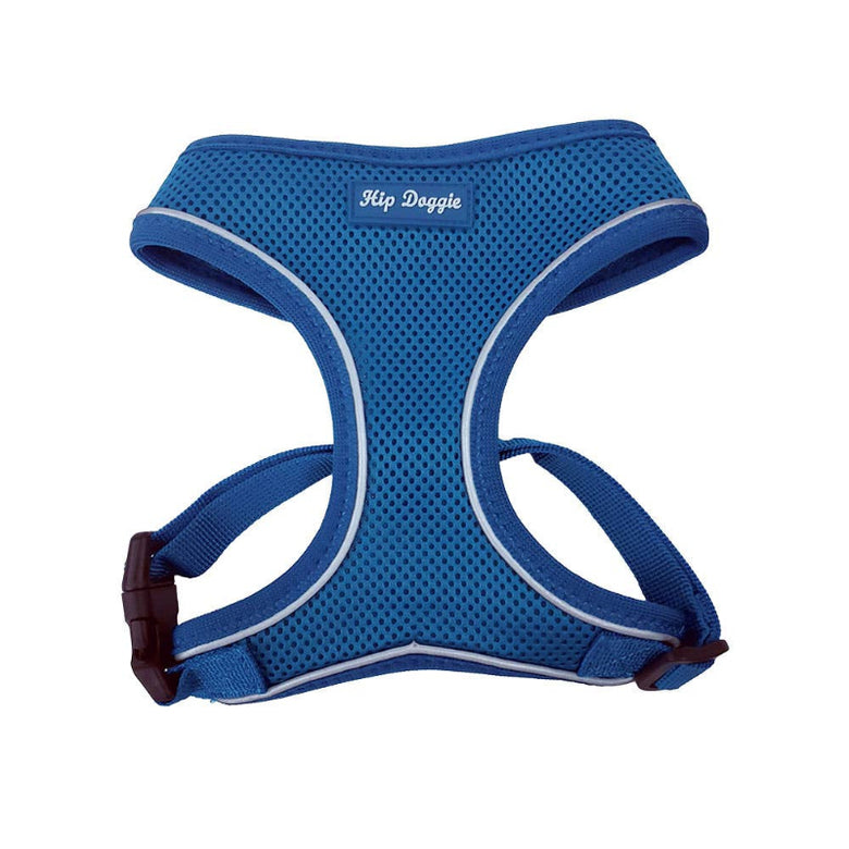 Barker's Bowtique Barker's Bowtique - Hip Doggie-Old Header Cards- Ultra Comfort Harness-RoyalBlue: XS
