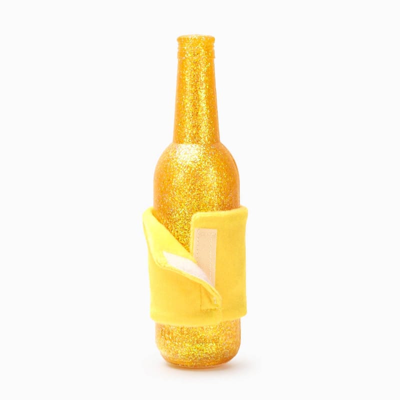 Hugsmart Products Inc dog toys Yappy Birthday Wine TPR Rubber Bottle Dog Toy