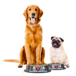 Little Earth Productions Bowls - Feeders GA Bulldogs Stainless Steel Everyday Pet Bowls - 2 Sizes