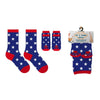 Extreme Fit Wholesale Pet Socks Stars Patriotic Matching Pet & Owner Fun Socks - One Size Fits Most