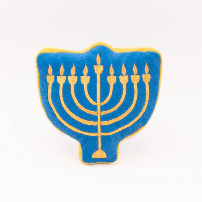 ZippyPaws dog toys Hanukkah Squeakie Menorah Holiday Dog Toy