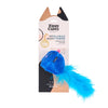 ZippyClaws Cat Toys Blue Mouse Refillablez Bushy Throw Plush Cat Toy