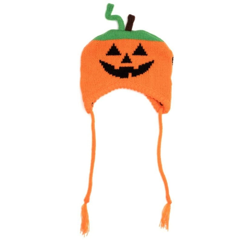 The Worthy Dog Hats XS Fall Halloween Pumpkin Jack-O-Lantern Knit Pet Hat