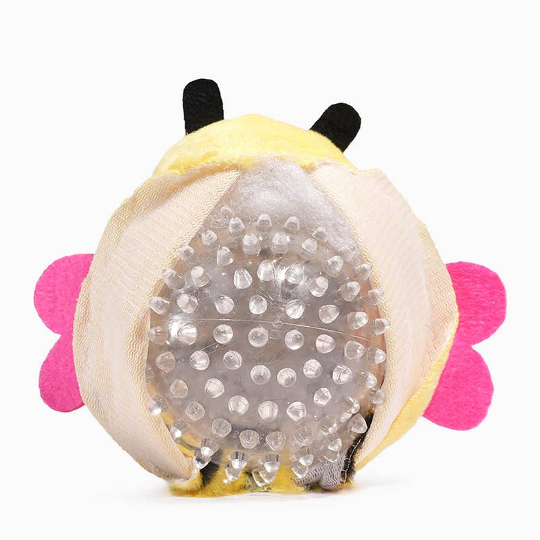 Hugsmart Products Inc Dog Toys Woof Love Bee Mine Plush Ball Dog Toy