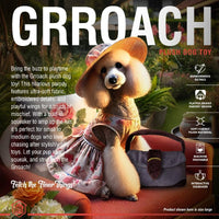 Chomp Haus Dog Toys Grrroach Handbag Plush Squeaky Dog Toy - 2 Sizes