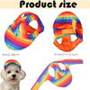 AE Hats Rainbow Striped Colorful Lightweight Pet Sun Cap - 3 Sizes