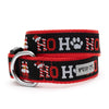 The Worthy Dog COLLARS Ho Ho Ho! Christmas Holiday Black Dog Collar - XS