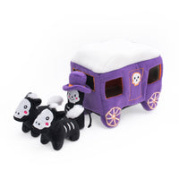 Halloween Burrow Haunted Carriage Interactive Dog Toy Set - 4 Pc