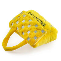 Wagentino Yellow Handbag Plush Squeaky Dog Toy