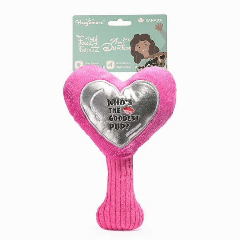 Hugsmart Products Inc Dog Toys Makeup Collection Pink Mirror Plush Squeaky Dog Toy