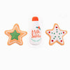 Hugsmart Products Inc dog toys Happy Woofmas Milk & Cookies Plush Dog Toy Set - 3 Pc