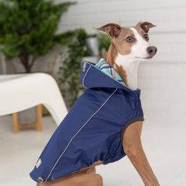 GF Pet Jackets Reversible Elasto-Fit Navy Pet Raincoat