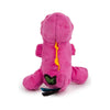 GoDog dog toys Dinos T-Rex Just For Me Squeaky Plush Pink Dog Toy - Mini