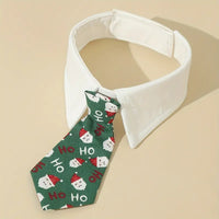 TMU - REPLAB SARL COLLARS Green Christmas Santa Dog Tie Collar