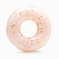 Hugsmart Products Inc dog toys Yappy Birthday Birthday Donut TPR Rubber Dog Toy